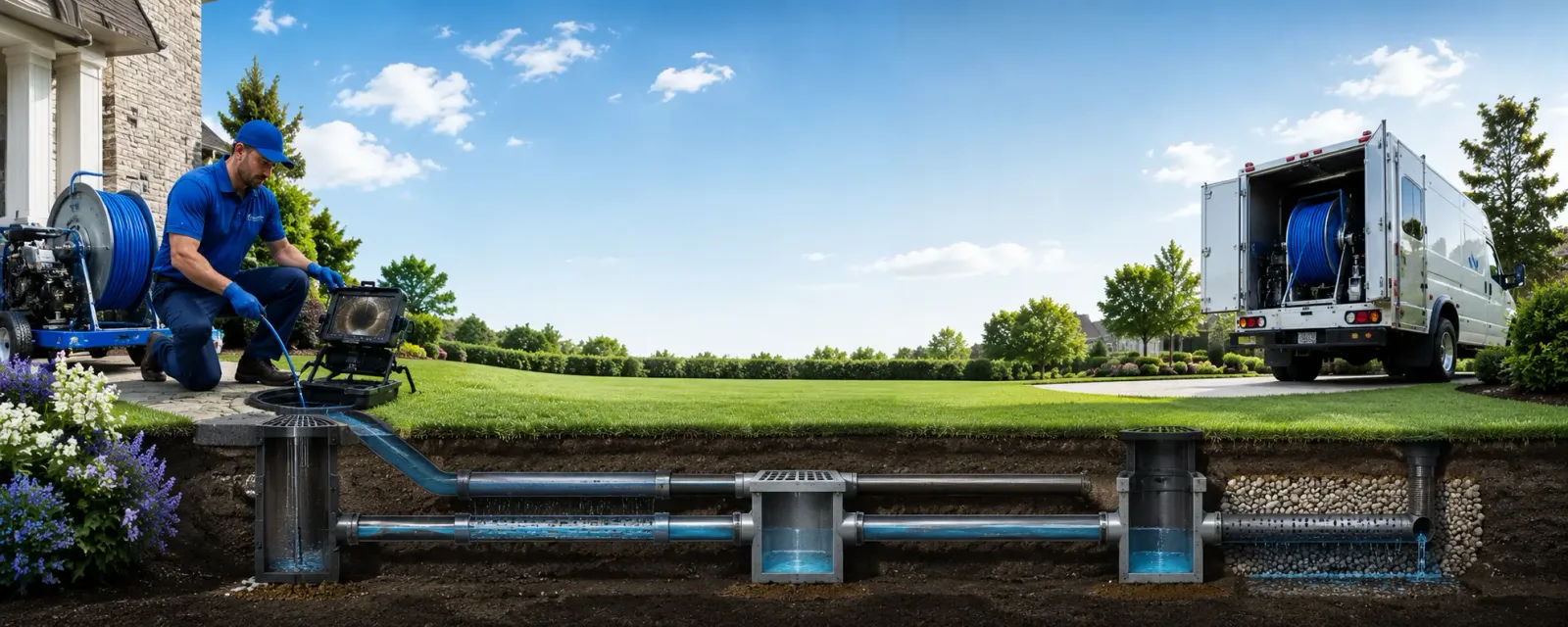 Outdoor drain cleaning information for Sebago, ME